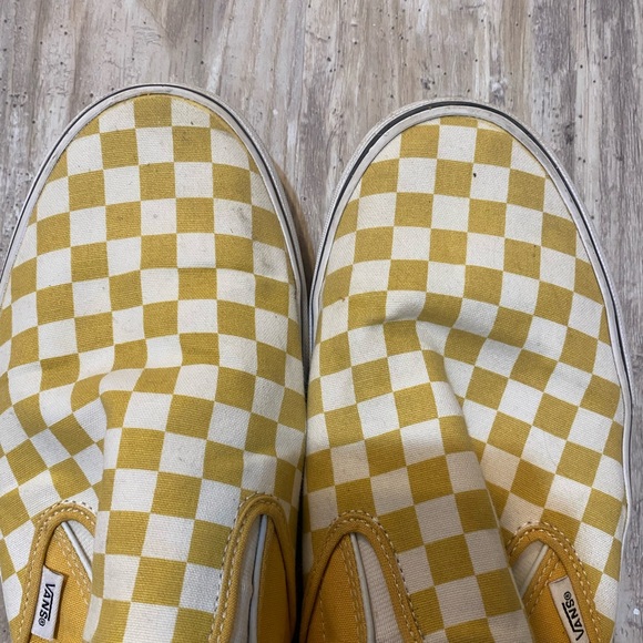 Yellow Checkered Vans - Picture 6 of 6
